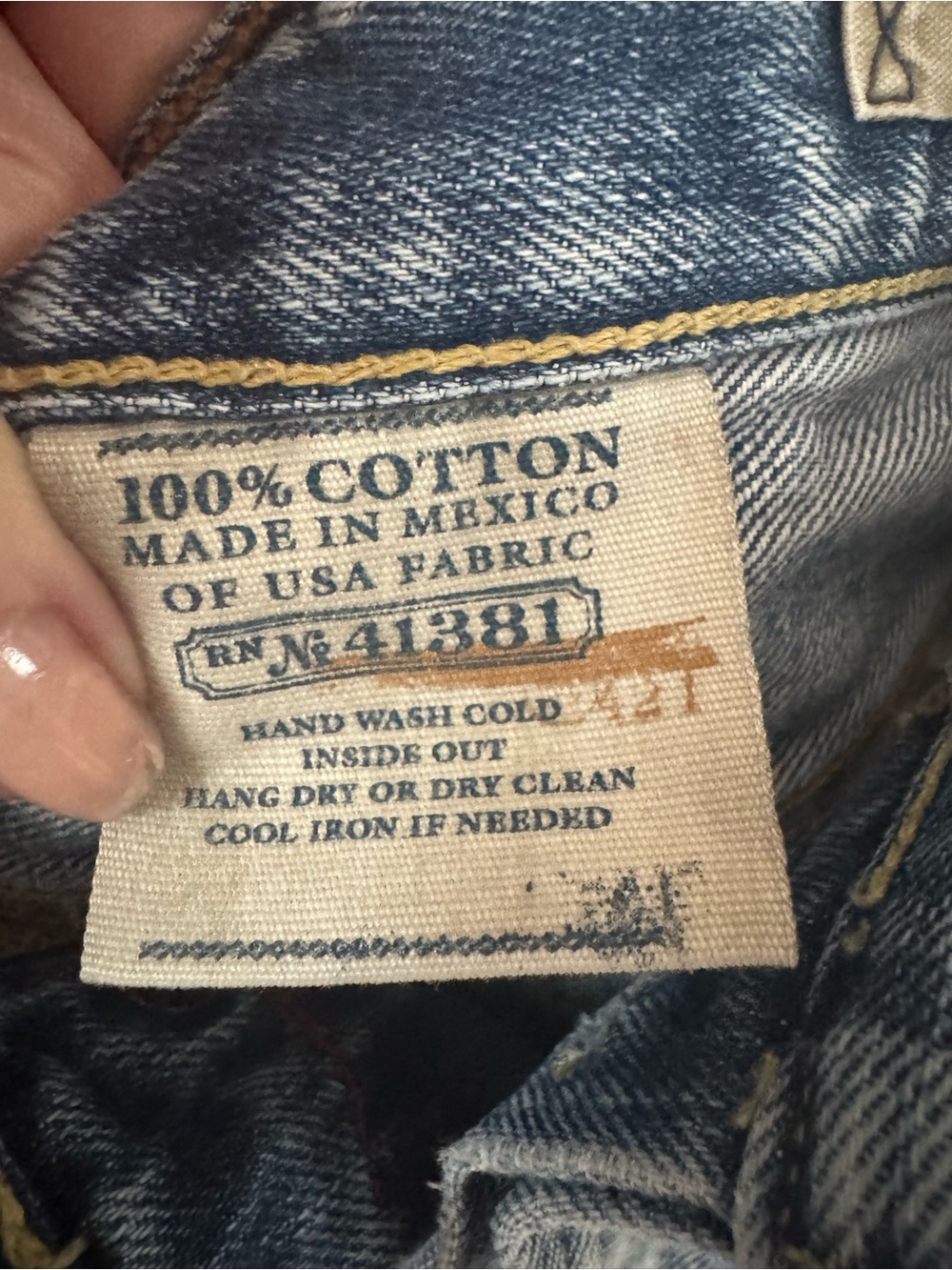 Men's RL Polo Bleached Blue Tie-Dye Jeans - Picture 7 of 8